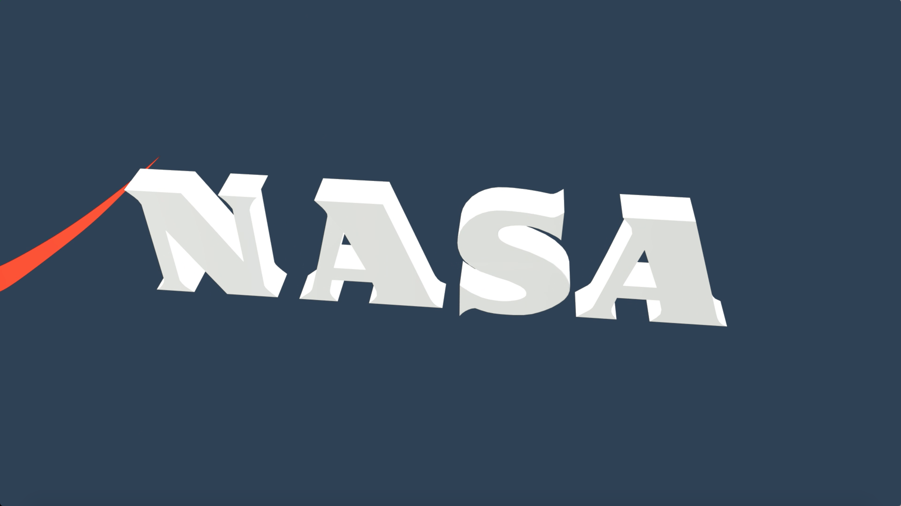 3d nasa logo